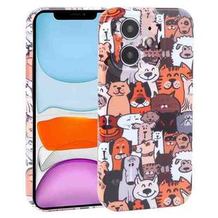 For iPhone 11 Dustproof Net Full Coverage PC Phone Case(Cute Dog)