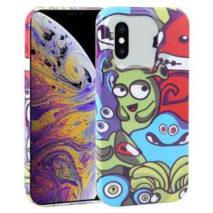 For iPhone XS Max Dustproof Net Full Coverage PC Phone Case(Monster Academy)