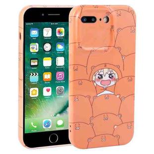 For iPhone 8 Plus / 7 Plus Dustproof Net Full Coverage PC Phone Case(Cartoon Character)