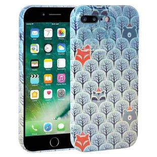 For iPhone 8 Plus / 7 Plus Dustproof Net Full Coverage PC Phone Case(Animal Forest)
