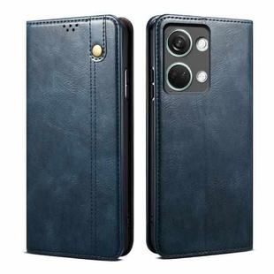 For OnePlus Ace 2V / Nord 3 Oil Wax Crazy Horse Texture Leather Phone Case(Blue)