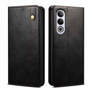 For OnePlus Ace 3V / Nord CE4 Oil Wax Crazy Horse Texture Leather Phone Case(Black)