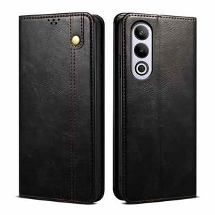 For OnePlus Nord CE4 Oil Wax Crazy Horse Texture Leather Phone Case(Black)