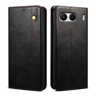 For OnePlus Nord 4 Oil Wax Crazy Horse Texture Leather Phone Case(Black)