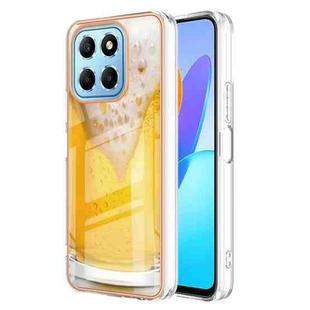 For Honor X8 5G / X6 4G Electroplating Marble Dual-side IMD Phone Case(Draft Beer)