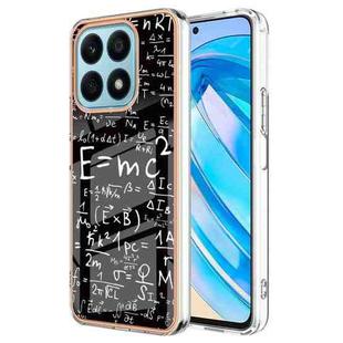 For Honor X8a Electroplating Marble Dual-side IMD Phone Case(Equation)