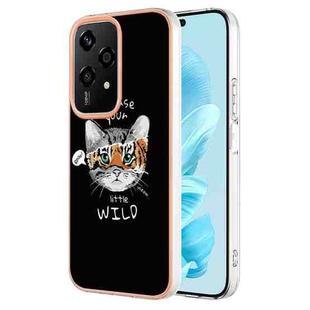 For Honor 200 Lite Global Electroplating Marble Dual-side IMD Phone Case(Natural Growth)