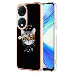 For Honor X7b 4G / 5G Electroplating Marble Dual-side IMD Phone Case(Natural Growth)