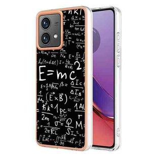 For Motorola Moto G84 Electroplating Marble Dual-side IMD Phone Case(Equation)