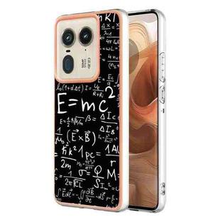 For Motorola Edge 50 Ultra Electroplating Marble Dual-side IMD Phone Case(Equation)