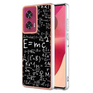 For Motorola Edge 50 Fusion Electroplating Marble Dual-side IMD Phone Case(Equation)