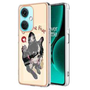 For OnePlus Nord CE 3 Lite / Nord N30 Electroplating Marble Dual-side IMD Phone Case(Lucky Dog)