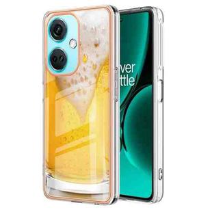 For OnePlus Nord CE 3 Lite / Nord N30 Electroplating Marble Dual-side IMD Phone Case(Draft Beer)