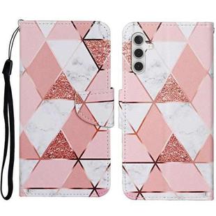 For Samsung Galaxy S23 FE 5G 3D Colored Drawing Flip Leather Phone Case(Marble)