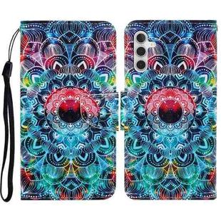 For Samsung Galaxy S23 FE 5G 3D Colored Drawing Flip Leather Phone Case(Mandala)