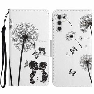 For Samsung Galaxy S23 FE 5G 3D Colored Drawing Flip Leather Phone Case(Dandelions)