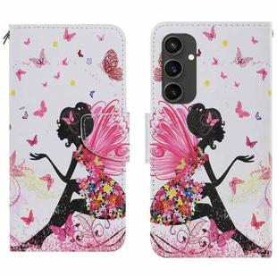 For Samsung Galaxy S24 FE 5G 3D Colored Drawing Flip Leather Phone Case(Dance Girl)