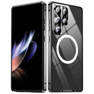 For Samsung Galaxy S25 Ultra 5G MagSafe Magnetic Frosted Metal Phone Case(Black)