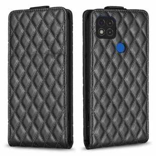 For Xiaomi Redmi 9C Diamond Lattice Vertical Flip Leather Phone Case(Black)