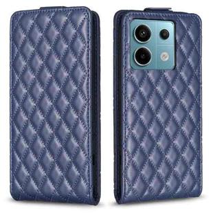 For Xiaomi Redmi Note 13 Pro Diamond Lattice Vertical Flip Leather Phone Case(Blue)