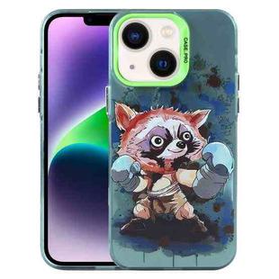 For iPhone 14 Animal Pattern PC Phone Case(Raccoon)