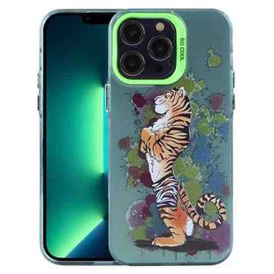 For iPhone 13 Pro Max Animal Pattern PC Phone Case(Tiger)