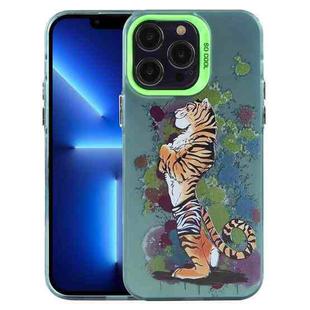 For iPhone 13 Pro Animal Pattern PC Phone Case(Tiger)