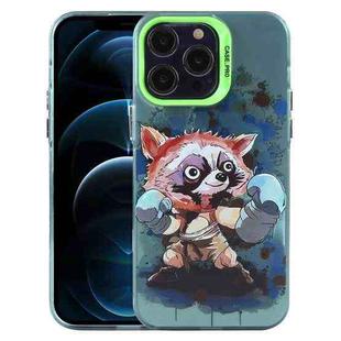 For iPhone 12 Pro Max Animal Pattern PC Phone Case(Raccoon)