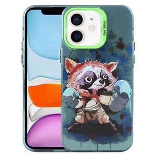 For iPhone 11 Animal Pattern PC Phone Case(Raccoon)