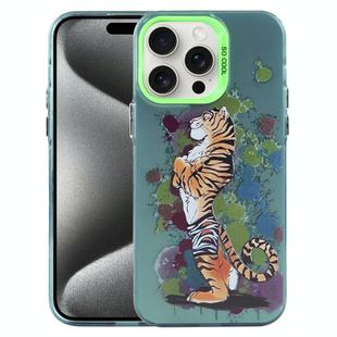 For iPhone 15 Pro Animal Pattern PC Phone Case(Tiger)