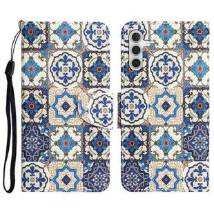 For Samsung Galaxy S23 FE 5G Colored Drawing Leather Phone Case(Vintage Totem)