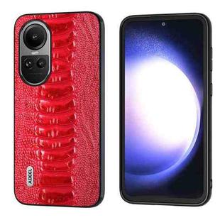 For OPPO Reno10 Global / Reno10 Pro Global  ABEEL Genuine Leather Weilai Series Phone Case(Red)