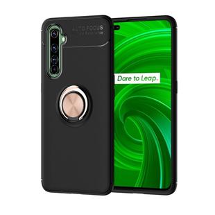 For OPPO X50 Pro Lenuo Shockproof TPU Protective Case with Invisible Holder(Black Gold)