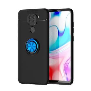 For Xiaomi Redmi Note 9 Lenuo Shockproof TPU Protective Case with Invisible Holder(Black Blue)