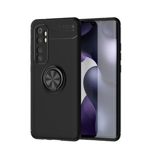For Xiaomi Redmi Note 10 Lite Lenuo Shockproof TPU Protective Case with Invisible Holder(Black)