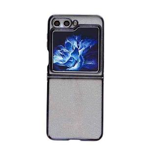 For Samsung Galaxy Z Flip5 Electroplating TPU Glitter Powder Phone Case(Black)