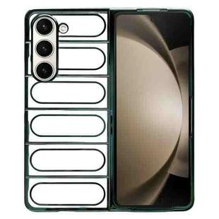 For Samsung Galaxy Z Fold5 Electroplating TPU Shield Phone Case(Green)