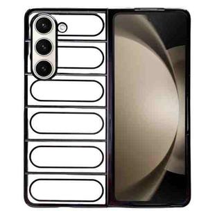 For Samsung Galaxy Z Fold5 Electroplating TPU Shield Phone Case(Black)