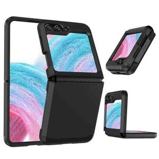 For Samsung Galaxy Z Flip5 SGP Armor 2 in 1 Color Contrast TPU Hybrid PC Phone Case(Black)