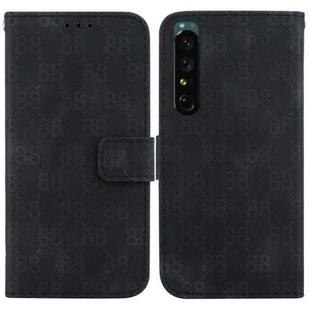 For Sony Xperia 5 III Double 8-shaped Embossed Leather Phone Case(Black)