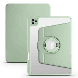 For iPad Pro 11 2022 / Air 10.9 2022 Acrylic 360 Rotation Detachable Leather Tablet Case(Green)