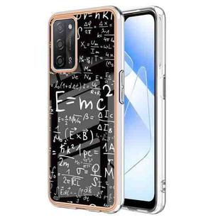 For OPPO A55 5G / A53s 5G / A54 4G Electroplating Marble Dual-side IMD Phone Case(Equation)