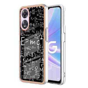 For OPPO A78 / A58 Electroplating Marble Dual-side IMD Phone Case(Equation)