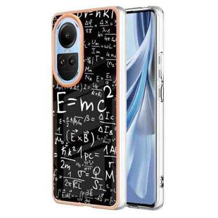 For OPPO Reno10 5G Global Electroplating Marble Dual-side IMD Phone Case(Equation)