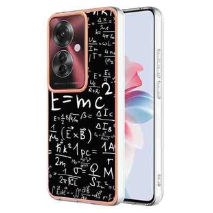 For OPPO Reno11 F 5G Global Electroplating Marble Dual-side IMD Phone Case(Equation)