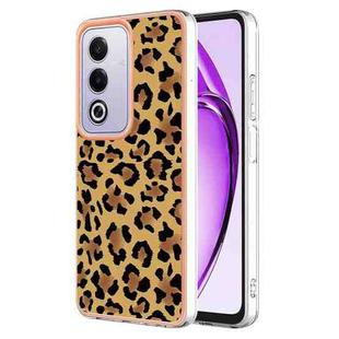 For OPPO A80 5G / A3 Pro Global Electroplating Marble Dual-side IMD Phone Case(Leopard Print)