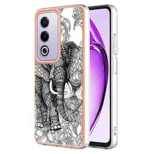 For OPPO A80 5G / A3 Pro Global Electroplating Marble Dual-side IMD Phone Case(Totem Elephant)