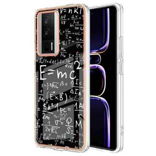 For Xiaomi Poco F5 Pro 5G / Redmi K60 Electroplating Marble Dual-side IMD Phone Case(Equation)