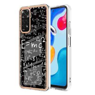For Xiaomi Redmi Note 11s / Note 11 4G Electroplating Marble Dual-side IMD Phone Case(Equation)