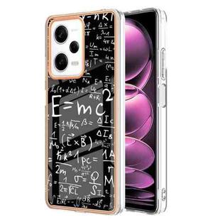 For Xiaomi Redmi Note 12 Pro 5G Global Electroplating Marble Dual-side IMD Phone Case(Equation)